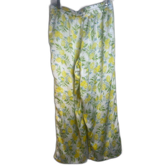 Adore Me Lemon & Lace Sides Pull On Drawstring Waist Pajama Sleep Pant Sz MD - Picture 11 of 12